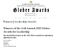 Winners | Leadership Awards - Globee® Business Awards