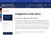 Judgment Negotiations and Liens - Goldman   Wise