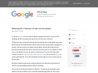  Official Google Blog: Releasing the Chromium OS open source project