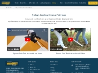 Setup Instructional Videos - Pole, Event,   Commercial Party Tents for