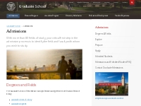   Admissions : Graduate School