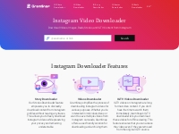 Instagram Downloader ❤️ GramSnap ❤️ Download video, reels, story from 