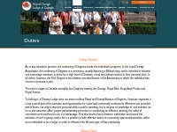 Duties - Grand Orange Lodge of Canada