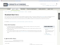 Standard Due Dates | grants.nih.gov