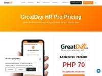 Price of Complete HRIS   Payroll | GreatDay HR