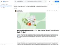 ProDentim Reviews 2023 – Is This Dental Health Supplement Safe To Use?