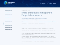 Firefox overtakes Internet Explorer in Europe in browser wars | StatCo
