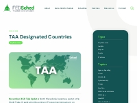 TAA Designated Countries | Trade Agreements Act (TAA)
