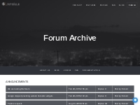 Forum Archive
