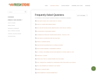 Frequently Asked Questions - FreshStore Guides