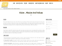 vision , mission and values | Gupta Metal Industries