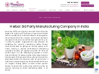 Herbal Products 3rd Party Manufacturing in India