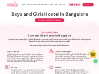 Boys and Girls Hostel In Bangalore - HappiLiv Hostel
