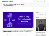 From China to Warehouse: How to Ship from Alibaba to Amazon FBA Seamle