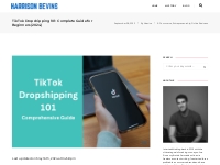TikTok Dropshipping 101: Complete Guide for Beginners (2023) - Harriso
