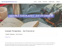 Sample Templates - An Overview