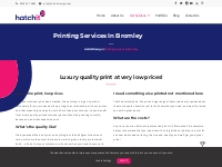 Printing Services in Bromley | Hatchit Design