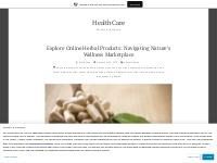 Explore Online Herbal Products: Navigating Nature s Wellness Marketpla