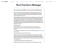 Nura Transition Message