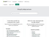 Shopify-helpcentrum