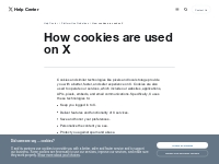 How cookies are used on X | X Help