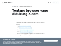 Tentang browser yang didukung X.com