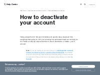How to deactivate your X account | X Help