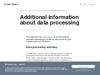 More information on X s data processing | X Help