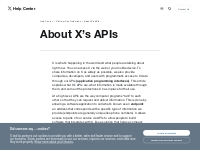 About X’s APIs
