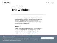 The X rules: safety, privacy, authenticity, and more