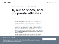 X s services, corporate affiliates, and your privacy
