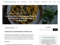 Culinary Herb Combination Finder
