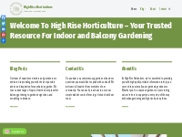 The Home of Indoor and Balcony Gardening - High Rise Horticulture