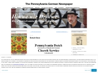 Deitsch Gmee | The Pennsylvania German Newspaper