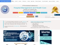 Hospital Management Conference | Health Care Conference | Scotland | 2