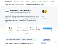 Beta Host Limited Reviews by 49 Users & Expert Opinion - Feb 2024
