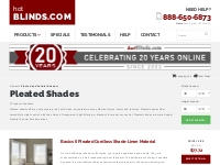 Pleated Shades (7 Products) - hotBlinds.com
