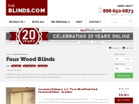 Faux Wood Blinds (11 Products) - hotBlinds.com