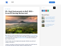 25+ Best Restaurants in Bali 2023 - Award Winning Restaurant   HOW Bal