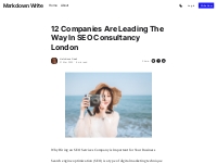 12 Companies Are Leading The Way In SEO Consultancy London