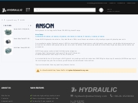 Anson Hydraulic Pump - Hydraulic Pump - A S Hydraulic Co. Ltd