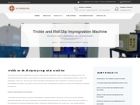  Trickle and Roll Dip Impregnation Machine Manufacture In India-AR ENG