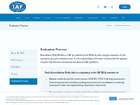 Evaluation Process - IAF