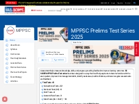 MPPSC Prelims Test Series 2024 in English & Hindi medium - GS SCORE