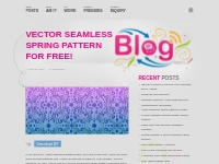 Vector Seamless Spring Pattern for FREE!