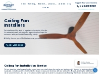 Ceiling Fan Installation - Ruttley Services Wollongong   Illawarra