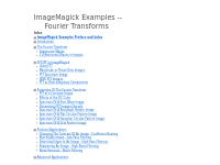 Fourier Transforms -- ImageMagick Examples