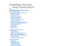 Transformations -- ImageMagick Examples