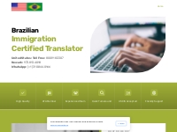 Immigration Certified Translator - Tradutor para Imigração dos EUA