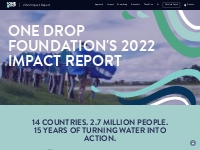 One Drop Foundation Report 2022 | One Drop Foundation